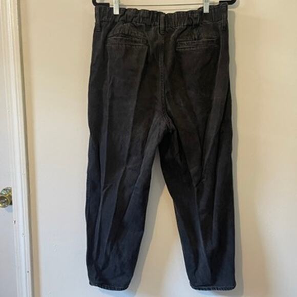 Madewell Pull-On Balloon Jeans in Hobson Wash Paperbag Edition Sz L 100% Cotton - Picture 5 of 8